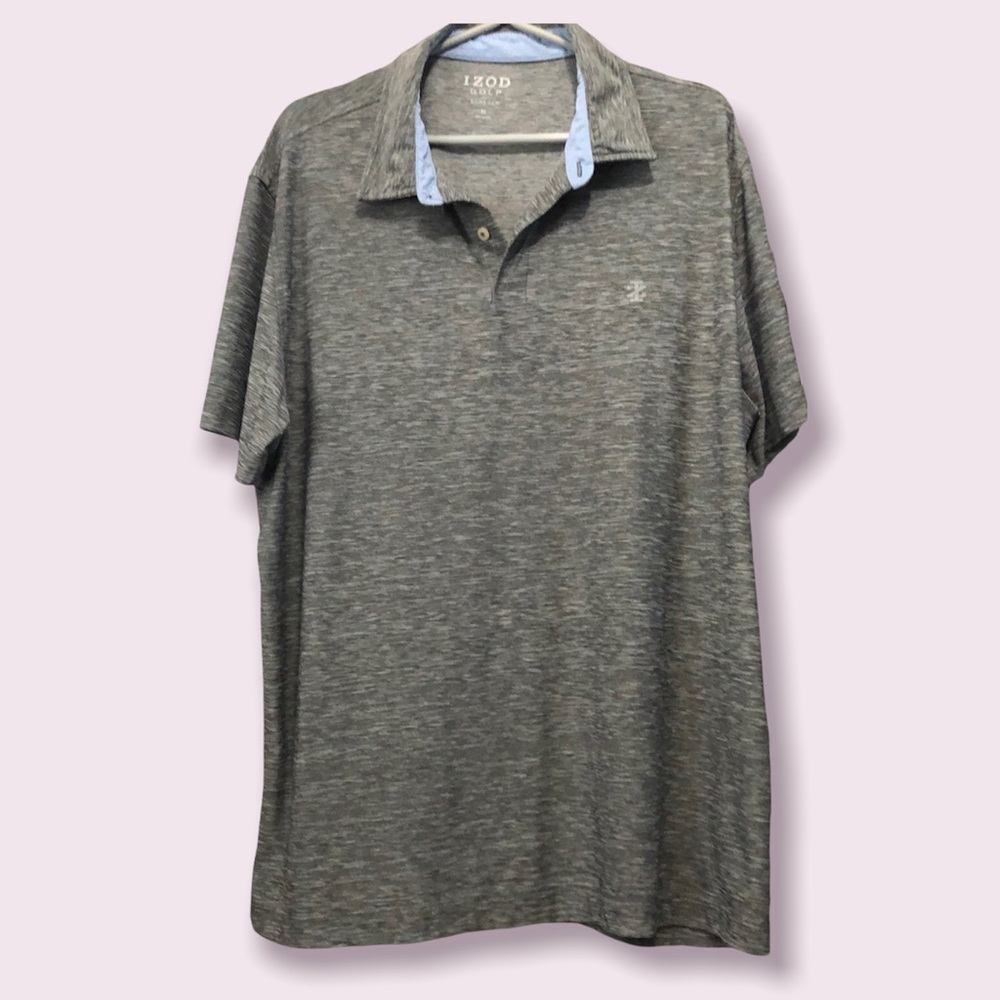 IZOD Golf Gray‎ men’s Shirt Sz XL